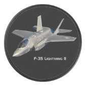 F-35 Lightning II Panther Jet Fighter Hockey Puck (Voorkant)