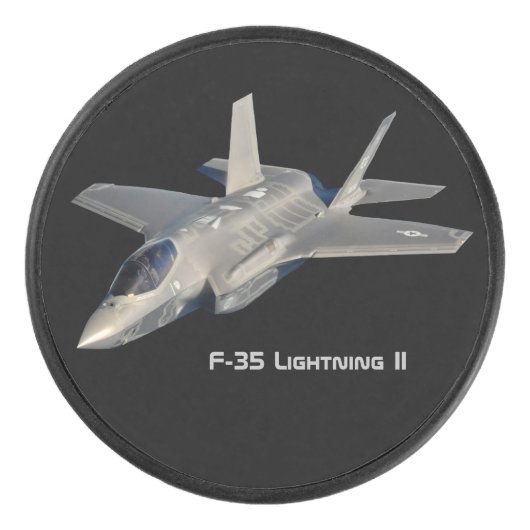 F-35 Lightning II Panther Jet Fighter Hockey Puck (Voorkant)