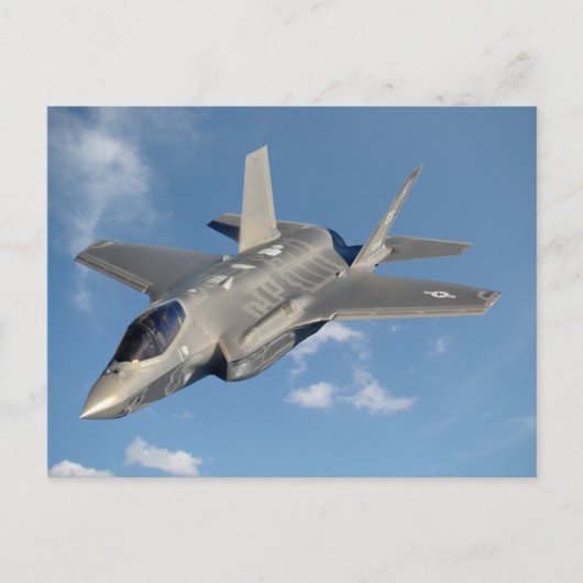 F-35 Lightning II Panther Jet Fighter in Sky Briefkaart (Voorkant)