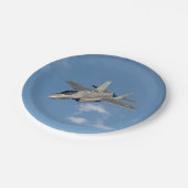 F-35 Lightning II Panther Jet Fighter in Sky Papieren Bordje (Gekanteld)