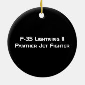 F-35 Lightning II Panther Jet Fighter Keramisch Ornament (Achterkant)
