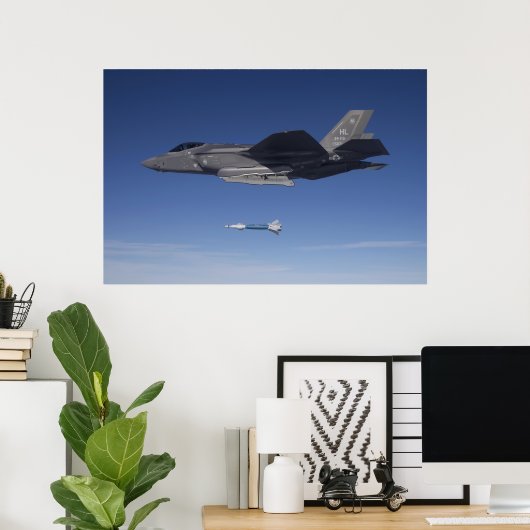 F-35 Lightning II Vliegtuig Poster (Thuiskantoor)