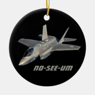 F-35 No-See-Um Jet Fighter Keramisch Ornament