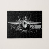 F-35 puzzle de la photo 8x10 de la foudre II avec (Horizontal)