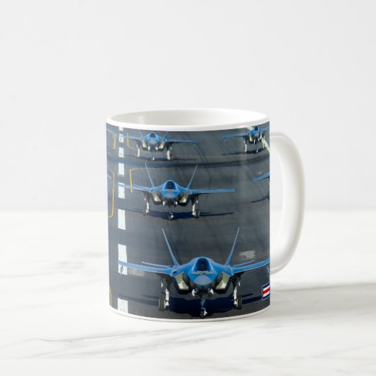 F-35A LIGHTNING II Elephant Walk Mug (Devant droit)