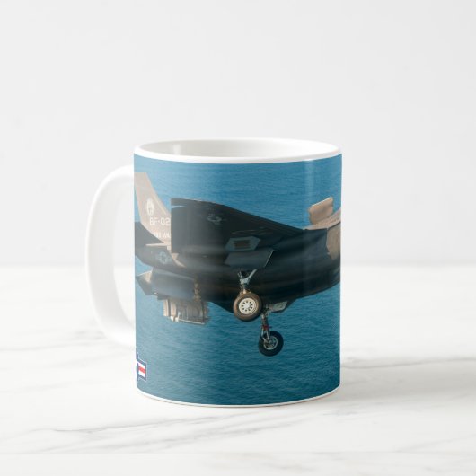F-35B ÉCLAIRAGE II Mug (Devant gauche)