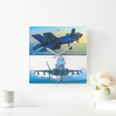 F-35B LICHTING II VIERKANTE KLOK (Huis)