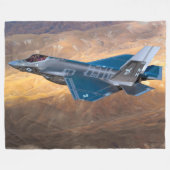 F-35C LICHTING II FLEECE DEKEN (Voorkant (Horizontaal))