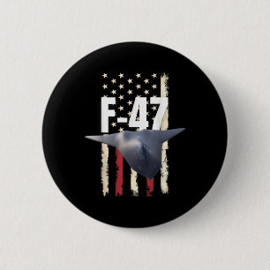 F 47 Fighter Jet F-47 Jet Fighter Vliegtuig - Offi Ronde Button 5,7 Cm