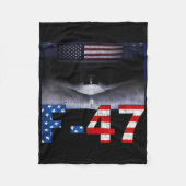 F-47 USA Superpower Dominance, F47 Vliegtuig Fleece Deken (Voorkant)