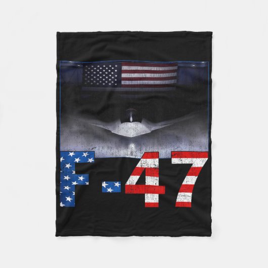 F-47 USA Superpower Dominance, F47 Vliegtuig Fleece Deken (Voorkant)
