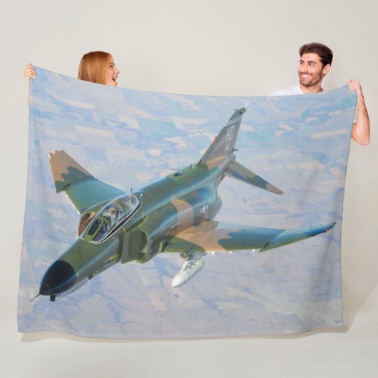 F-4 FANTOM FLEECE DEKEN (In situ)