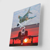 F-4 FANTOM VIERKANTE KLOK (Hoek)