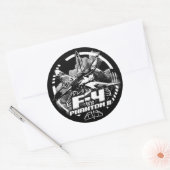 F-4-fantoom II Ronde Sticker (Envelop)