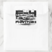F-4-fantoom II Vierkante Sticker (Tas)