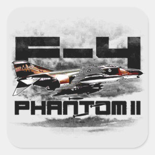 F-4-fantoom II Vierkante Sticker