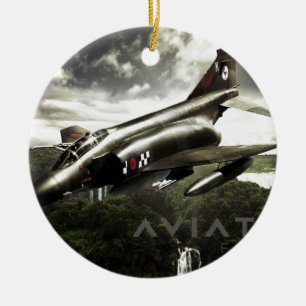 F-4 Phantom Fighter Jet Keramisch Ornament