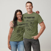 F-4 Phantom Fighter Jet Specs Militaire F4 Phantom T-shirt (Unisex)