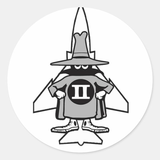 F-4 Phantom Spook Ronde Sticker (Voorkant)