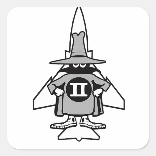F-4 Phantom Spook Vierkante Sticker (Voorkant)