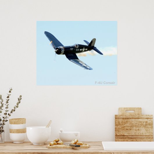 F-4U Corsair-poster Poster (Keuken)