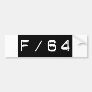 F/64 Bumpersticker