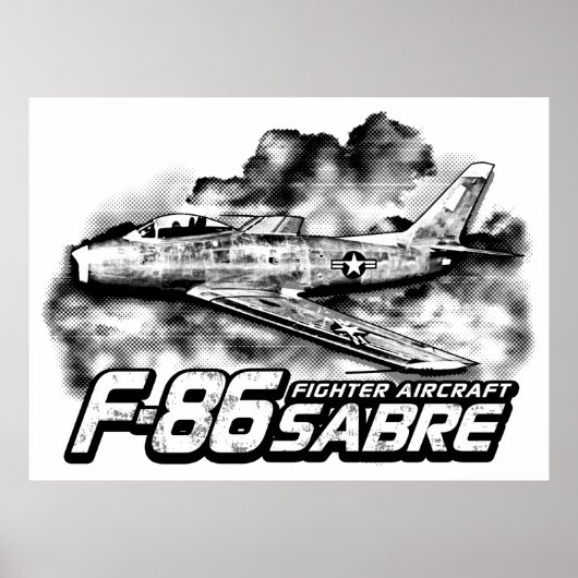 F-86 Saber Poster (Voorkant)
