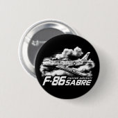 F-86 Saber Ronde Button 5,7 Cm (Voorkant /achterkant)