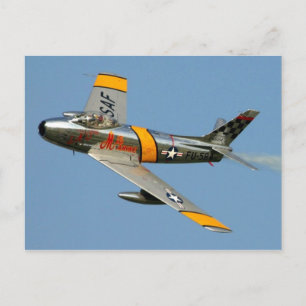 F-86 Sabre-Briefkaart Briefkaart