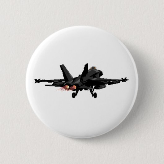 F/A-18 Hornet Fighter Jet Button (Voorkant)
