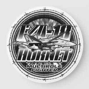 F/A-18-Hornet grote klok met acrylwand