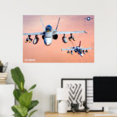 F/A-18 HORNET POSTER (Thuiskantoor)