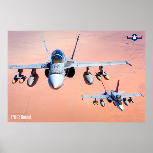 F/A-18 HORNET POSTER (Voorkant)
