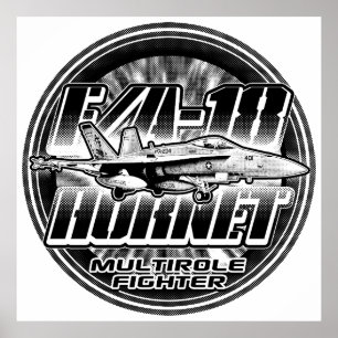 F/A-18 Hornet Poster Modèle WT Poster