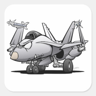 F/A-18 Hornet Vierkante Sticker