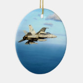 F/A-18A Hornet Strike Fighter Squadron 87 Keramisch Ornament (Rechts)
