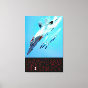 F/A-18C HORNET 32x48 Canvas Afdruk