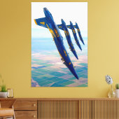 F/A-18C HORNET 40x60 Canvas Afdruk (Insitu (Woonkamer))
