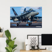 F/A-18C HORNET POSTER (Thuiskantoor)