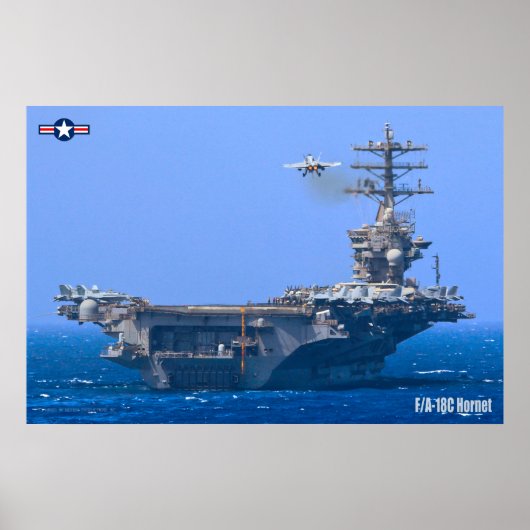 F/A-18C HORNET POSTER (Voorkant)