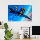 F/A-18C HORNET POSTER (Thuiskantoor)