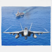 F/A-18E SUPER HORNET FLEECE DEKEN (Voorkant (Horizontaal))