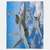 F/A-18E SUPER HORNET FLEECE DEKEN (Voorkant)