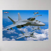 F/A-18E SUPER HORNET POSTER (Voorkant)
