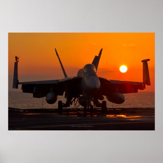 F/A-18E SUPER HORNET SUNSET POSTER (Voorkant)