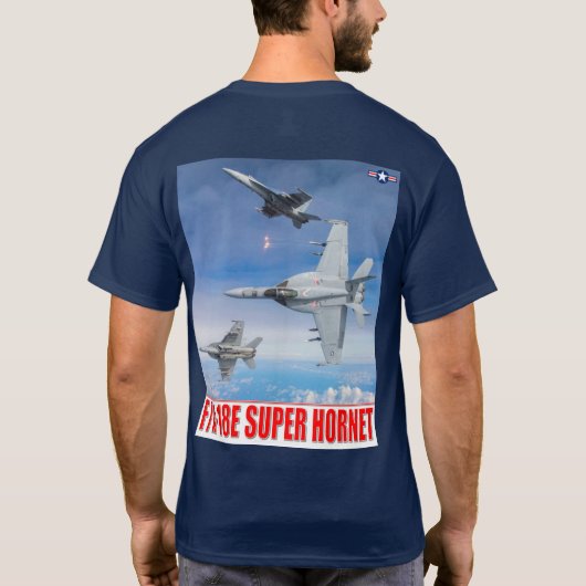 F/A-18E SUPER HORNET T-SHIRT (Achterkant)