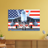 F/A-18F SUPER HORNET 24x36 Canvas Afdruk (Insitu (Woonkamer))