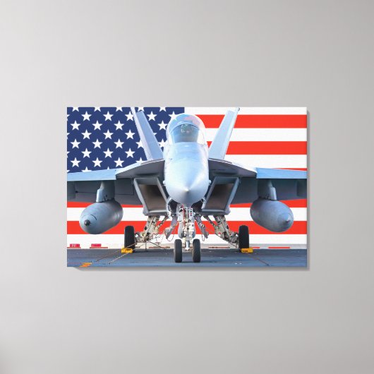 F/A-18F SUPER HORNET 24x36 Canvas Afdruk (Voorkant)