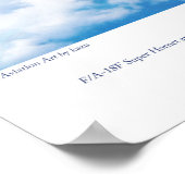 "F/A-18F Super Hornet" Poster (Hoek)