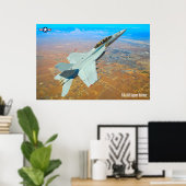 F/A-18F SUPER HORNET POSTER (Thuiskantoor)